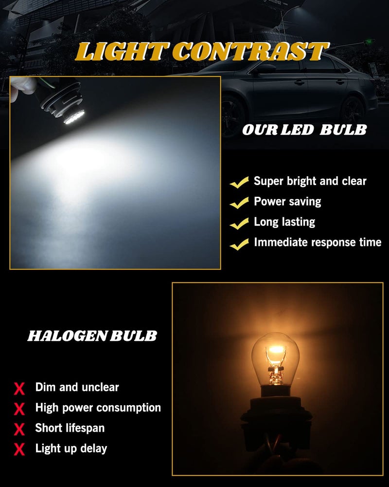 YM EBright YM E-Bright 10-Pack Cool White 1156 BA15S 1206 22SMD Led Brake Light Car Turn Signal Light Bulbs DC 12V - Image 2